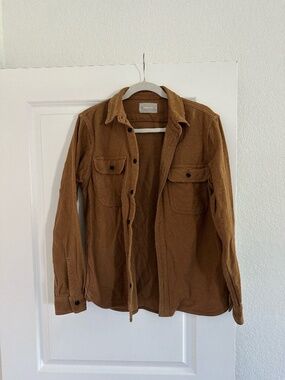 Everlane Corduroy Shirt in Dark Khaki